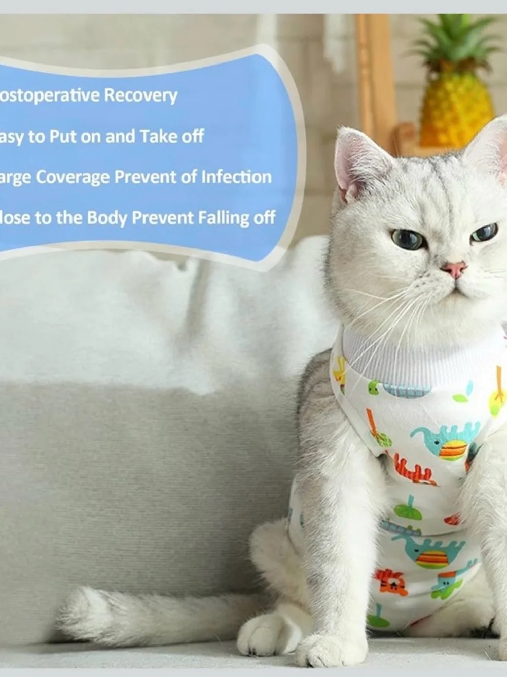 Cat / Kitten Recovery Suit Female After Spay Surgery. NIP
